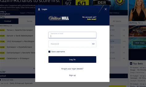 william hill log in|Login .